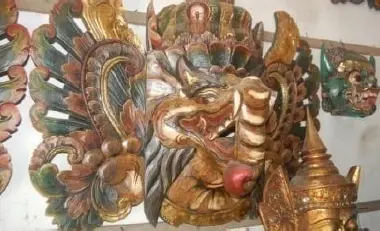 Triptyque en bois "éléphant"