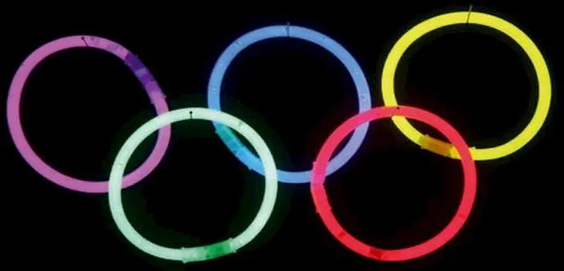 Tube de quinze bracelets lumineux assortis