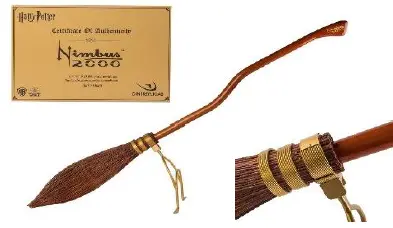 Véritable balai de sorcier collector numéroté