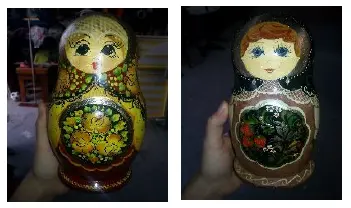 Véritables poupées russes en bois