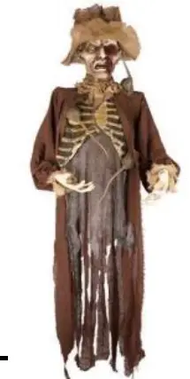 Zombie pirate avec LED