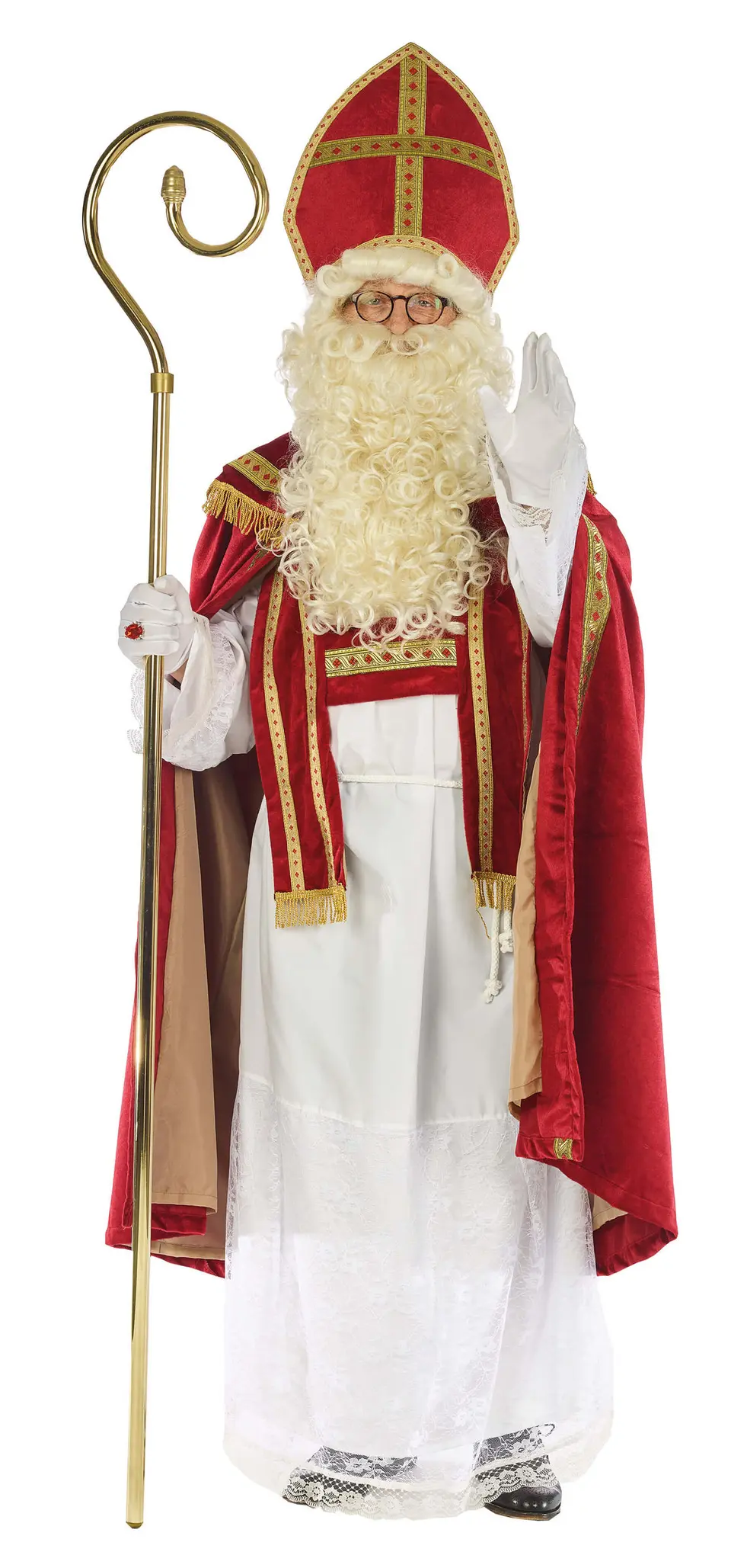 Costume de Saint-Nicolas à 150 € TVAC (modèle à la vente)