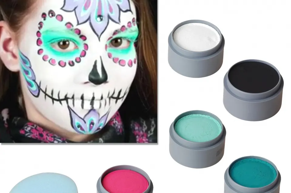Maquillage artistique sugar skull et fards professionnels en vente au magasin